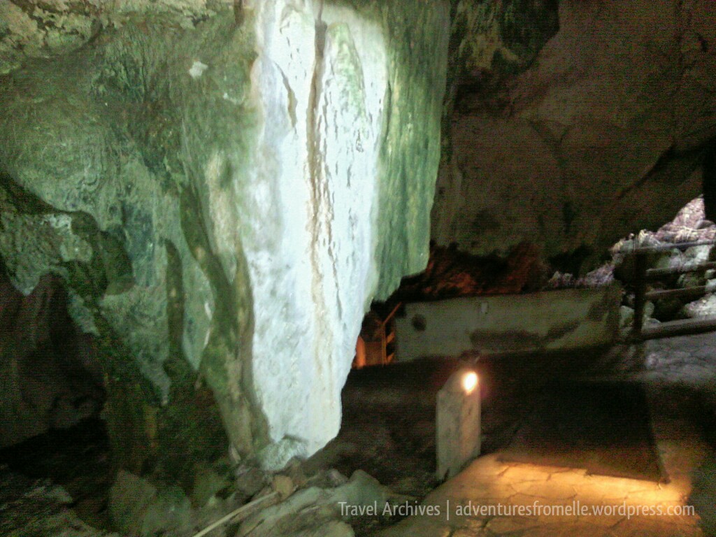 glistening stalactite