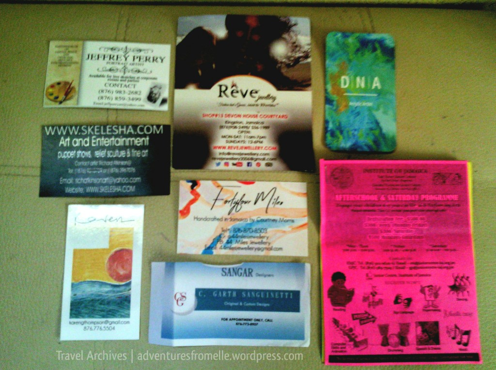 business cards-liguanea art festival 2017