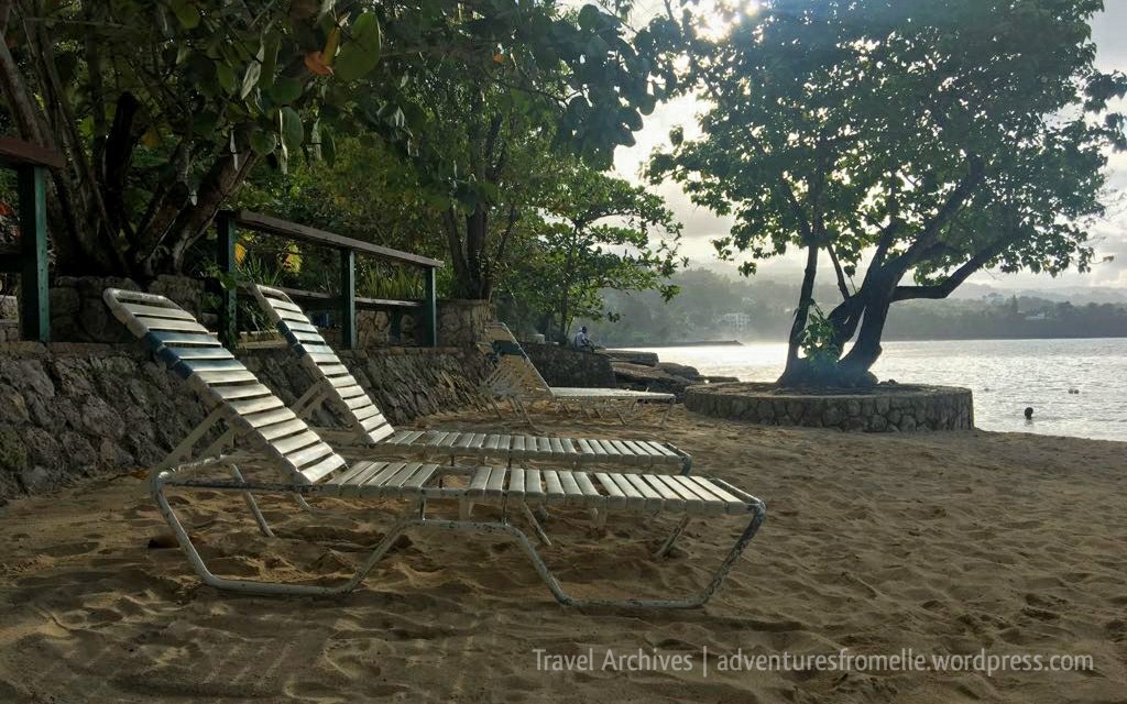 deckchairs on james bond beach