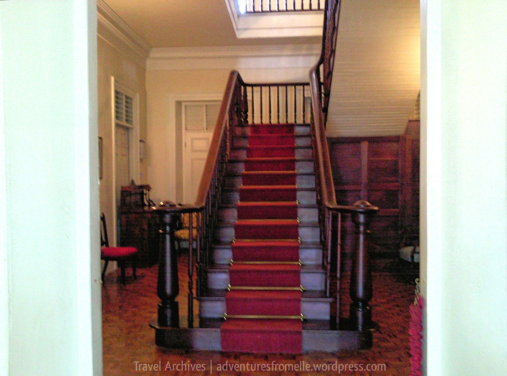 mahogany staircase-devon house mansion