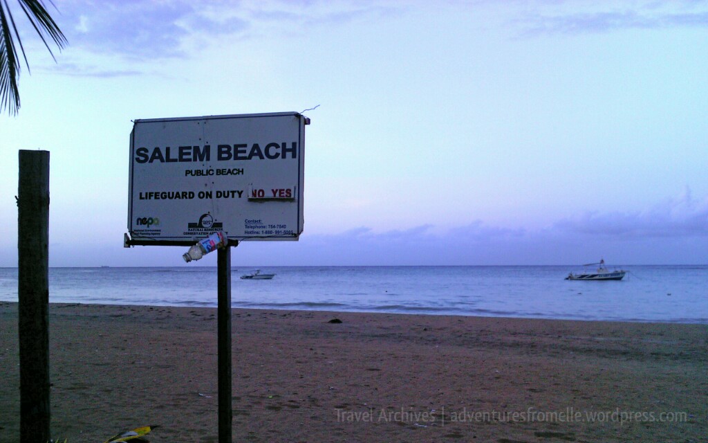 sign at salem beach