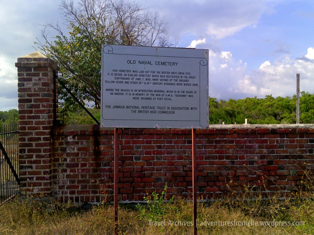 old naval cemetery sign
