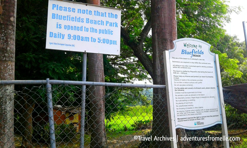 welcome to bluefields beach