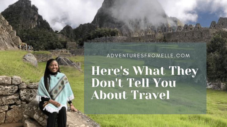 Girl sits in Machu Picchu