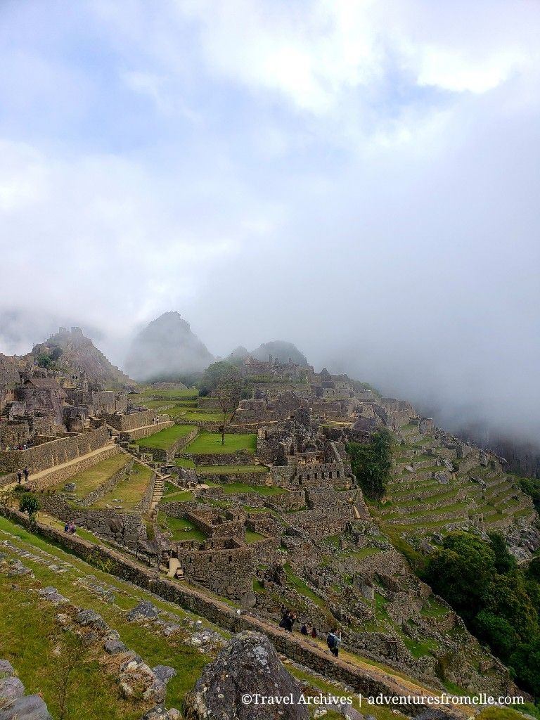Early morning fog at Machu Picchu