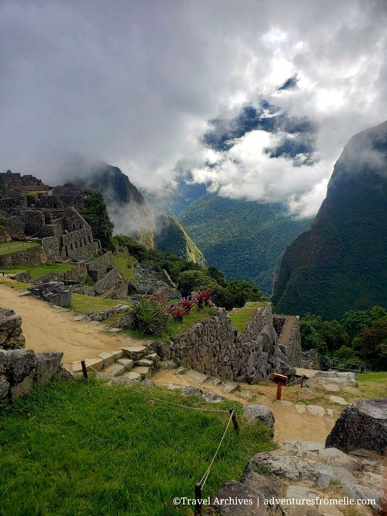 Early morning fog at Machu Picchu