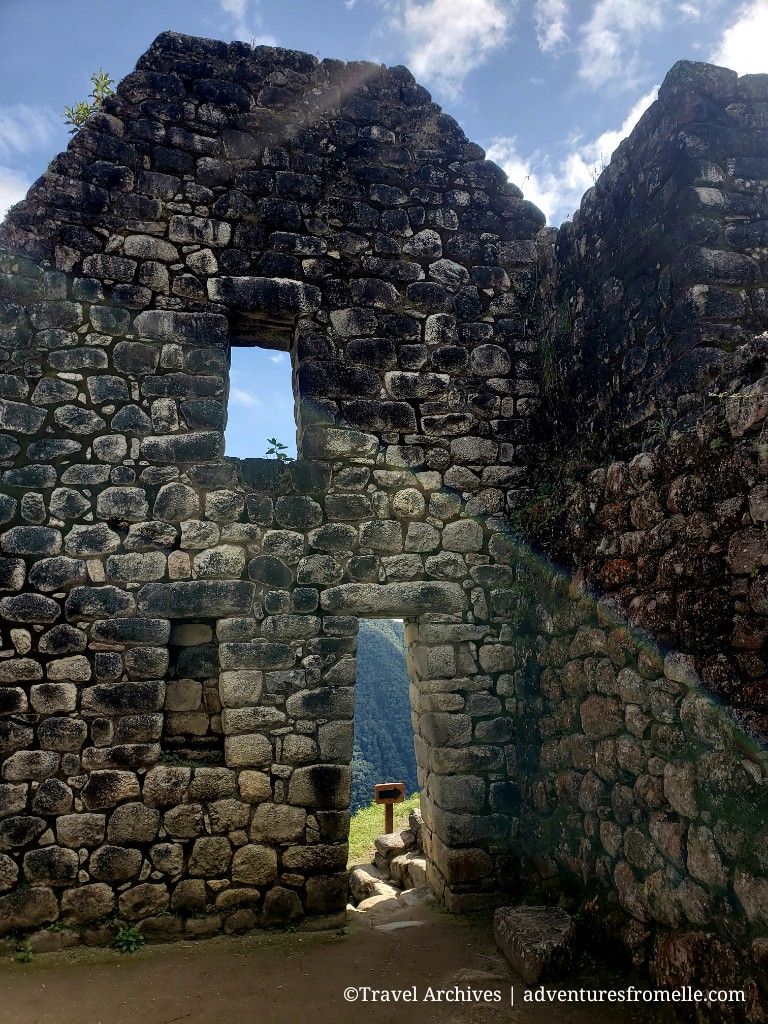 Inside temple at Machu Picchu