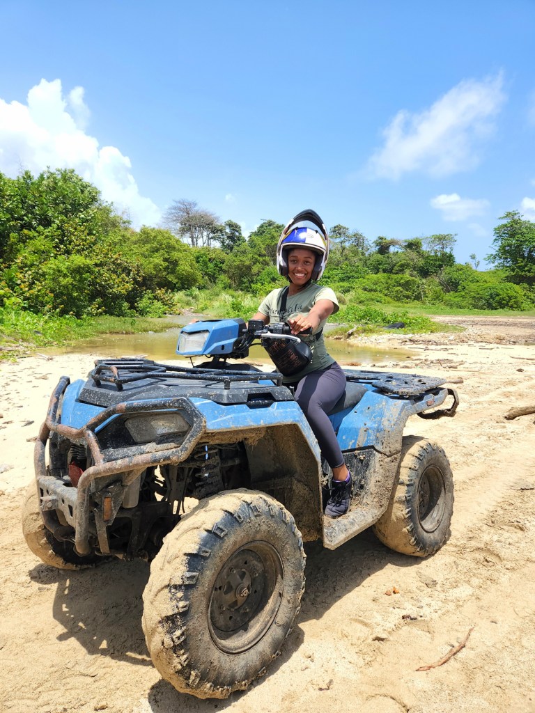 Girl riding ATV