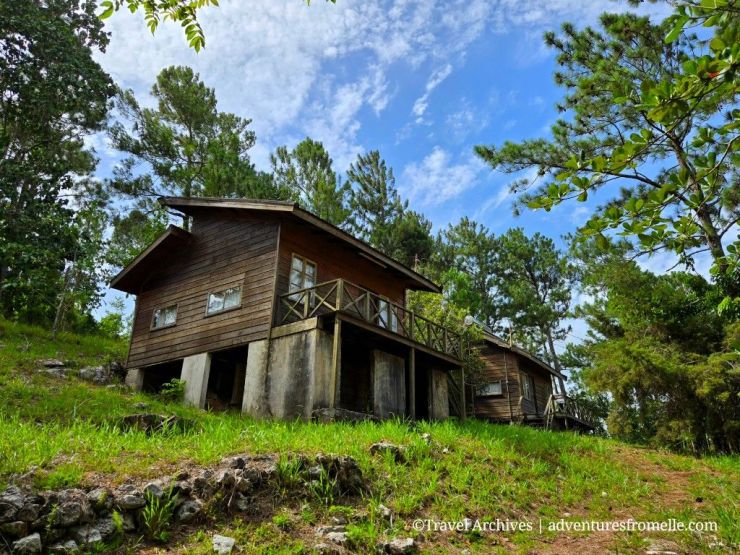 Log cabin at Gourie Forest Reserve Jamaica
